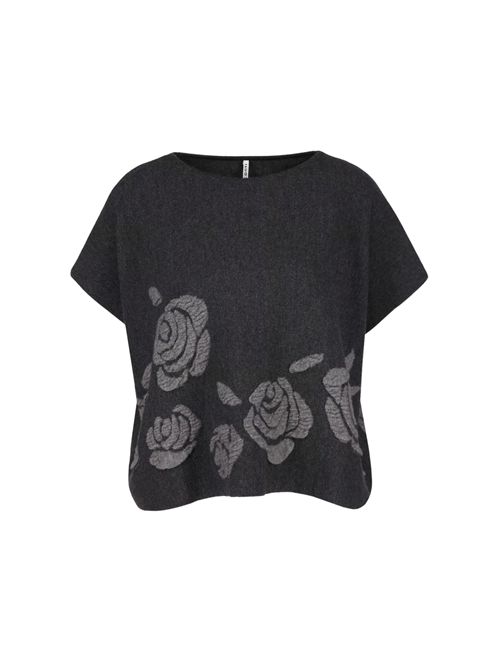 Maglia Maggie in lana infeltrita jacquard Liviana Conti | F5WA78Y49-0